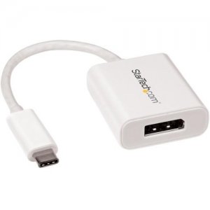 StarTech.com USB C to DisplayPort Adapter - USB Type-C to DP Adapter - 4K 60Hz - White CDP2DPW