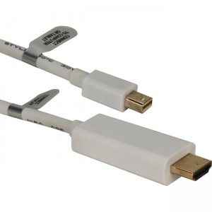 QVS 3ft Mini DisplayPort/Thunderbolt to HDMI Digital Video Cable MDPH-03