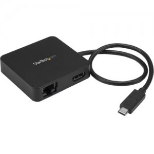 StarTech.com USB-C Multiport Adapter for Laptops - 4K HDMI - GbE - USB-C - USB-A DKT30CHD