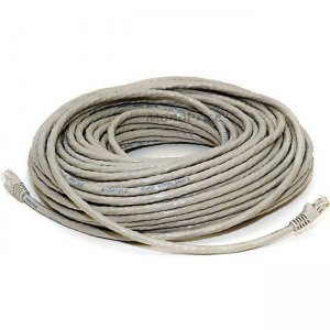 Monoprice 100FT 24AWG Cat6 500MHz Crossover Bare Copper Ethernet Network Cable - Gray 2389