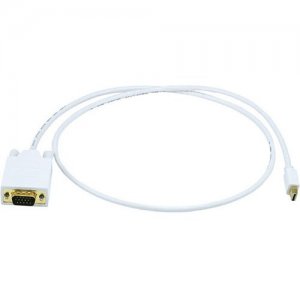 Monoprice 3ft 32AWG Mini DisplayPort to VGA Cable - White 6002