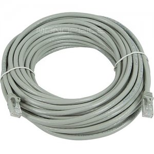 Monoprice FLEXboot Series Cat6 24AWG UTP Ethernet Network Patch Cable, 50ft Gray 9802