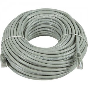 Monoprice FLEXboot Series Cat6 24AWG UTP Ethernet Network Patch Cable, 100ft Gray 9803