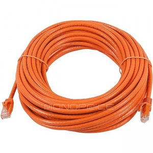 Monoprice FLEXboot Series Cat6 24AWG UTP Ethernet Network Patch Cable, 50ft Orange 9863