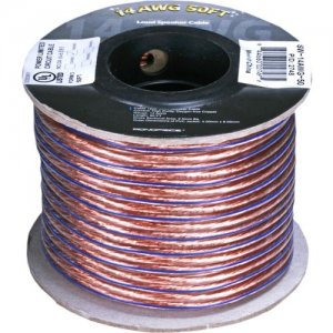 Monoprice Choice Series 14AWG Oxygen-Free Pure Bare Copper Speaker Wire, 50ft 2748