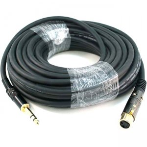 Monoprice 50ft Premier Series XLR Female to 1/4inch TRS Male 16AWG Cable (Gold Plated) 4774