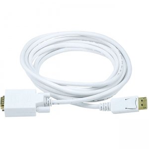 Monoprice 10ft 28AWG DisplayPort to VGA Cable - White 6020