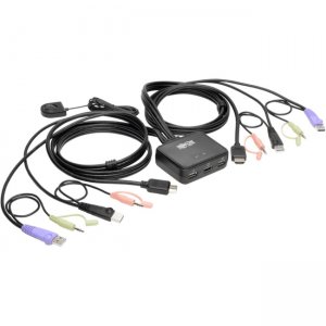 Tripp Lite 2-Port USB/HD Cable KVM Switch B032-HUA2