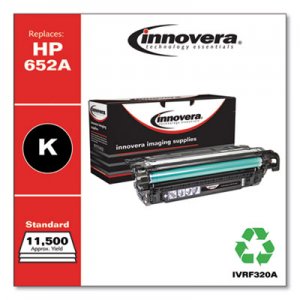 Innovera Remanufactured Black Toner, Replacement for HP 652A (CF320A), 11,500 Page-Yield IVRF320A