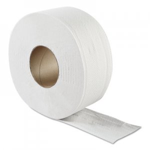 GEN JRT Jumbo Bath Tissue, Septic Safe, 2-Ply, White, 3.3" x 500 ft, 12/Carton GENULTRA9B GULT9