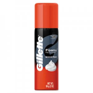 Gillette Foamy Shave Cream, Original Scent, 2 oz Aerosol, 48/Carton PGC14501 14501