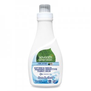 Seventh Generation Natural Liquid Fabric Softener, Free and Clear, 42 Loads, 32 oz Bottle, 6/Carton SEV22833 SEV 22833
