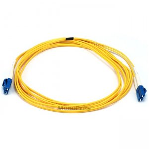 Monoprice Fiber Optic Cable, LC/LC, Single Mode, Duplex - 3 meter (9/125 Type) - Yellow 5220
