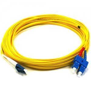 Monoprice Fiber Optic Cable, LC/SC, Single Mode, Duplex - 10 meter (9/125 Type) - Yellow 4899