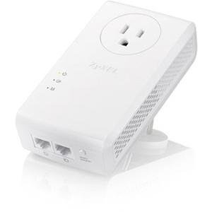 ZyXEL AV2000 HomePlug AV2 Powerline 2-port Gigabit Pass-Thru Ethernet Adapter PLA5456KIT PLA5456