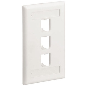 Panduit 3 Socket Mini-Com Classic Faceplate CFPL3IWY