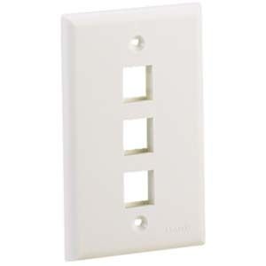 Panduit 3 Socket Netkey Faceplate NK3FNEI