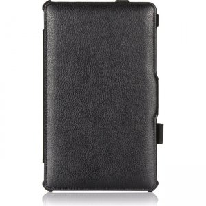 Amzer Shell Portfolio Case - Black Leather Texture for Samsung GALAXY Tab S 8.4 97197