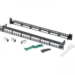 Panduit 24-Port ModularShielded Patch Panel CP24WSBBK6TGBL
