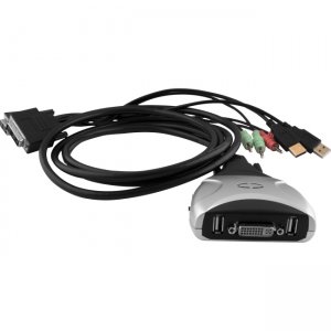 SmartAVI 2-Port DVI USB KVM with Stereo Audio DSK-2D