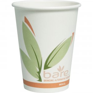 Solo Bare Paper Hot Cups 412RCNJ8484 SCC412RCNJ8484