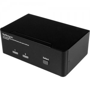 StarTech.com 2 Port DisplayPort Dual-Monitor KVM Switch - DisplayPort KVM - 4K 60 Hz SV231DPDDUA2