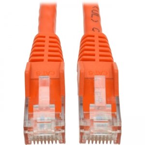 Tripp Lite Cat6 Gigabit Snagless Molded UTP Patch Cable (RJ45 M/M), Orange, 6 ft N201-006-OR