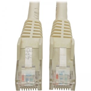 Tripp Lite Cat6 Gigabit Snagless Molded UTP Patch Cable (RJ45 M/M), White, 6 ft N201-006-WH