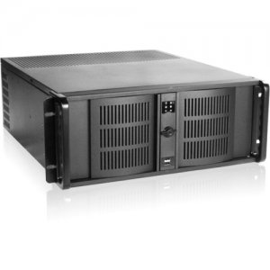 iStarUSA 4U Compact Stylish Rackmount Chassis with 500W Redundant Power Supply D-400-50R8PD2