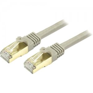 StarTech.com Cat6a Ethernet Patch Cable - Shielded (STP) - 6 ft., Gray C6ASPAT6GR