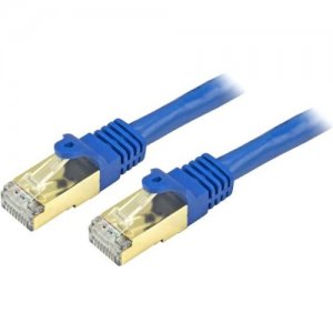 StarTech.com Cat6a Ethernet Patch Cable - Shielded (STP) - 30 ft., Blue C6ASPAT30BL