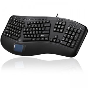 Adesso Tru-Form 450 - Ergonomic Touchpad Keyboard AKB-450UB