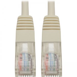 Tripp Lite Cat5e 350 MHz Molded UTP Patch Cable (RJ45 M/M), White, 15 ft N002-015-WH