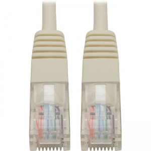 Tripp Lite Cat5e 350 MHz Molded UTP Patch Cable (RJ45 M/M), White, 15 ft N002-015-WH