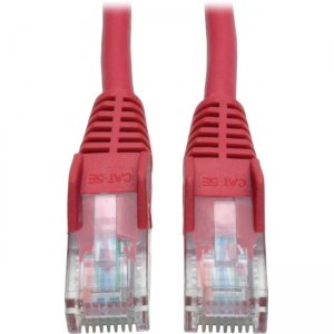 Tripp Lite Cat5e 350 MHz Snagless Molded UTP Patch Cable (RJ45 M/M), Red, 6 ft N001-006-RD