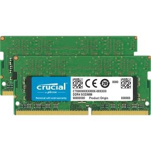 Crucial 16GB Kit (2 x 8GB) DDR4-2400 SODIMM Memory for Mac CT2K8G4S24AM