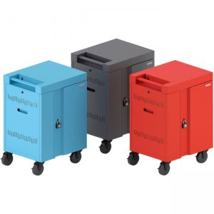 Bretford CUBE Cart Mini Charging Cart AC for 20 Devices, Sky Paint TVCM20PAC-SKY