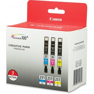 Canon 3 Ink Pack CLI251XLCMY CNMCLI251XLCMY CLI-251XL