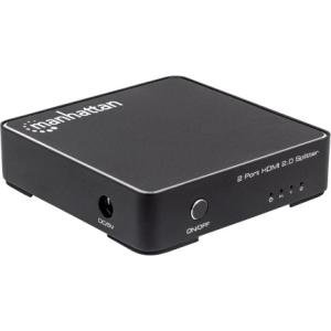Manhattan 2-Port HDMI Splitter, 4K@60Hz, AC Power, HDCP 2.2 207591