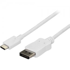 StarTech.com 6 ft / 1.8m USB C to DisplayPort Cable - USB C to DP Cable - 4K 60Hz - White CDP2DPMM6W