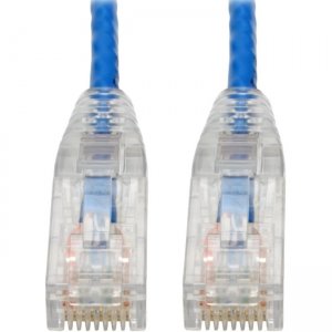 Tripp Lite Cat6 Gigabit Snagless Molded Slim UTP Patch Cable (RJ45 M/M), Blue, 6 in N201-S6N-BL