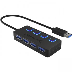 Sabrent 4 Port USB 3.0 Hub With Power Switches HB-UM43-PK100