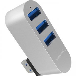 Sabrent Premium 3-Port Aluminum Mini USB 3.0 Rotatable Hub [90°/180° Degree Rotatable] HB-R3MC-PK50