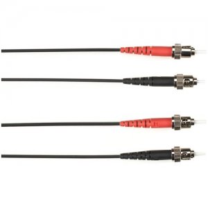 Black Box Duplex Fiber Optic Patch Network Cable FOCMR62-003M-STST-BK
