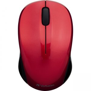 Verbatim Silent Wireless Blue LED Mouse - Red 99780
