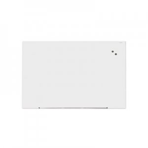 Universal Frameless Magnetic Glass Marker Board, 72" x 48", White UNV43204