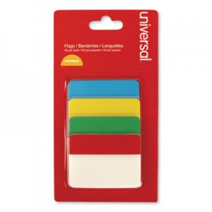 Universal Self Stick Index Tab, 2", Assorted Colors, 40/Pack UNV99021
