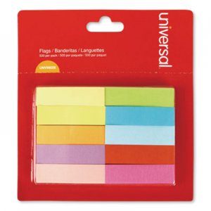 Universal Self Stick Pop Up Page Tab, 1/2" x 2", Assorted Colors, 500/Pack UNV99026