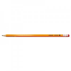 Universal #2 Pre-Sharpened Woodcase Pencil, HB (#2), Black Lead, Yellow Barrel, 24/Pack UNV55401