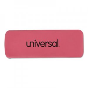 Universal Bevel Block Erasers, Rectangular, Small, Pink, Elastomer, 20/Pack UNV55120